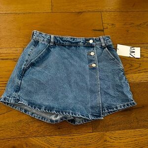 ZARA denim skort
